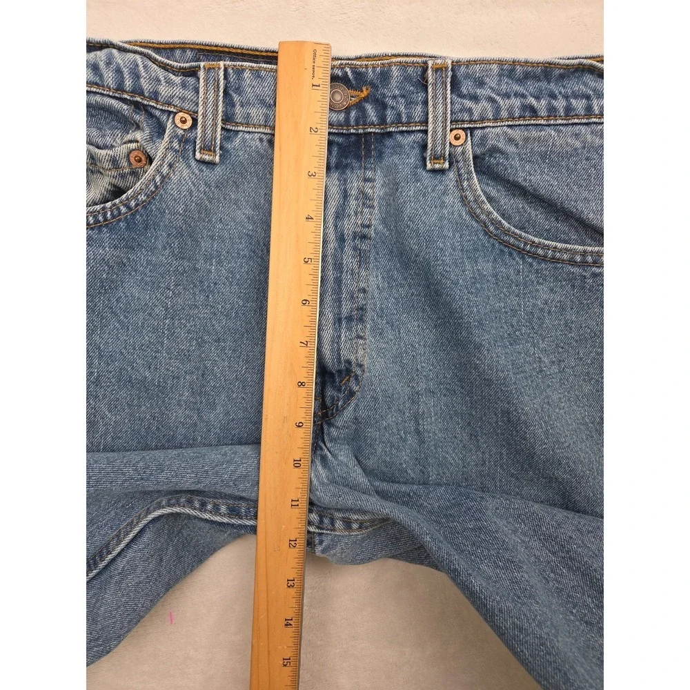 Vintage 90s Levi's 550 Jeans| Relaxed Tapered Medium Wash | Made in USA | 34x34
